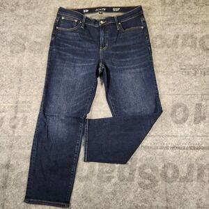 J.Crew jeans women's 32p Blue straight high rise (34x25.5) slim stretch